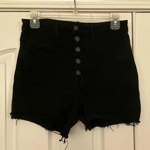 Black Jean shorts